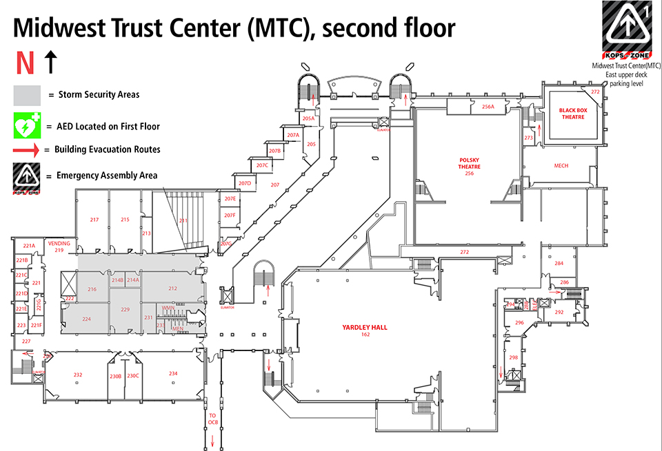 Floor plan Midwest Trust Center second floor