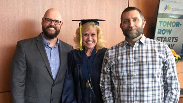 Left to right - Alex Wells, Phyllis Greenquist, Andy Meenen