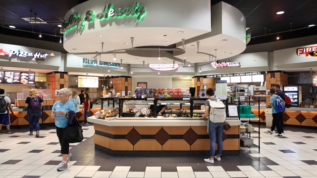Photo looking into the Food Court located on COM 1.5