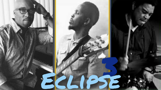 Composite photo of 3 musicians with the word Eclipse.