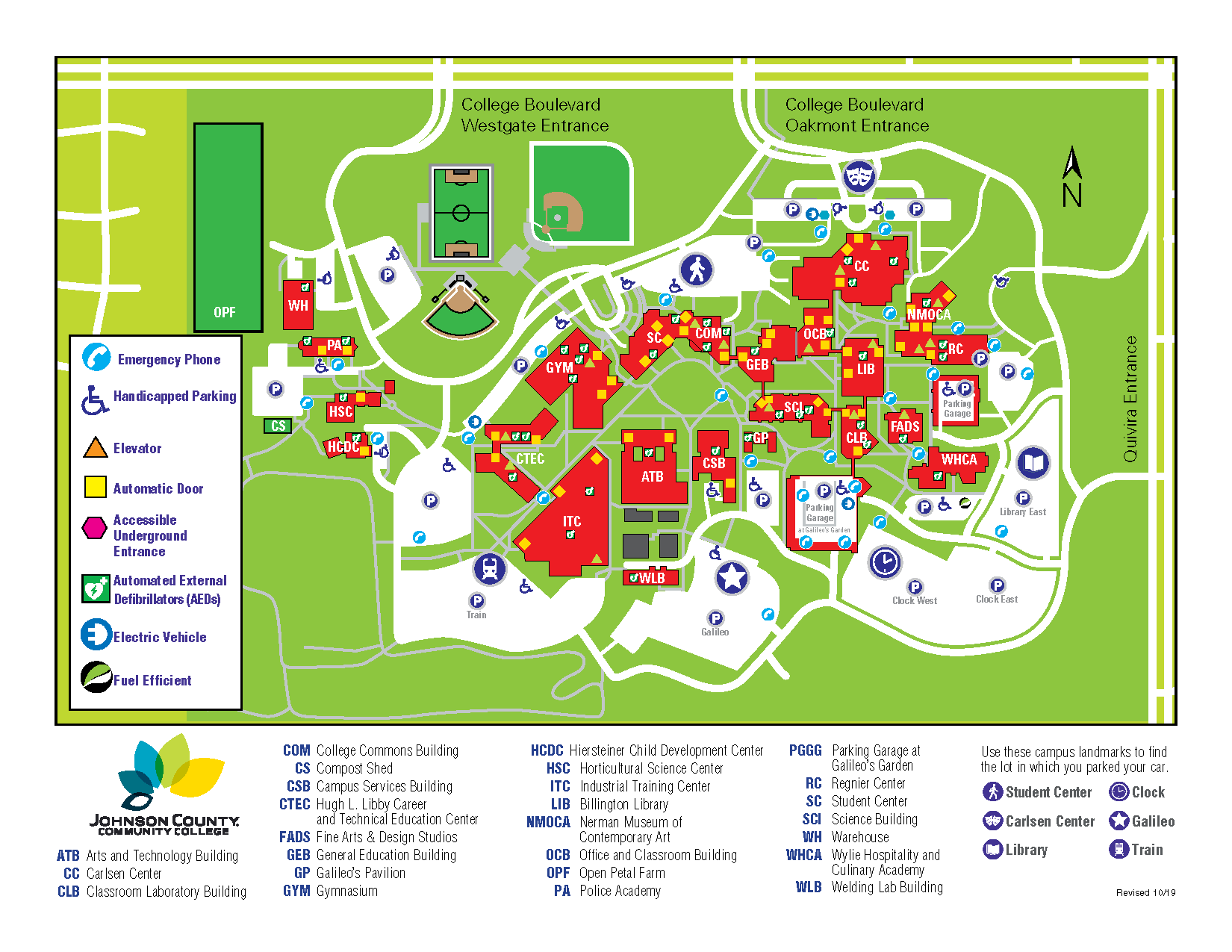 Johnson County Community College Campus Map Johnson County Community