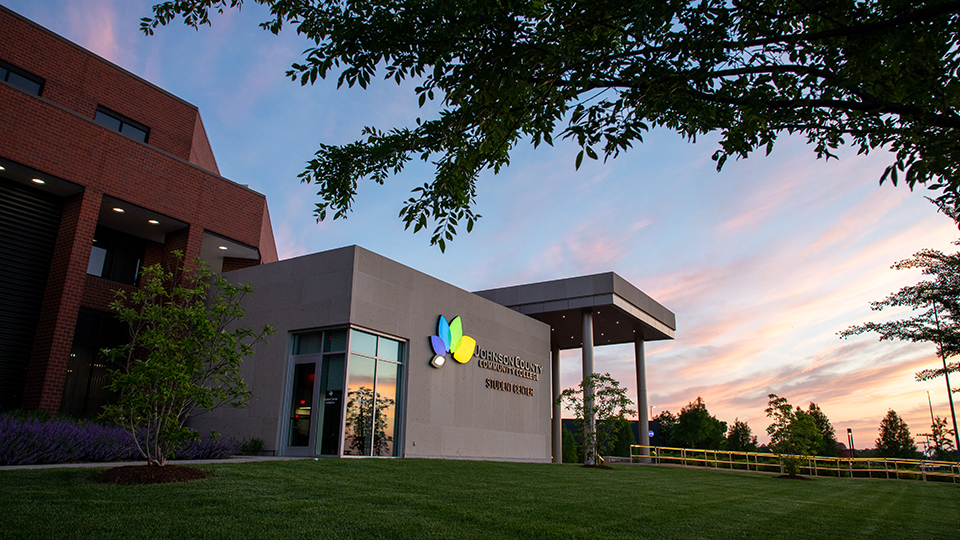 Sunset over the Student Center