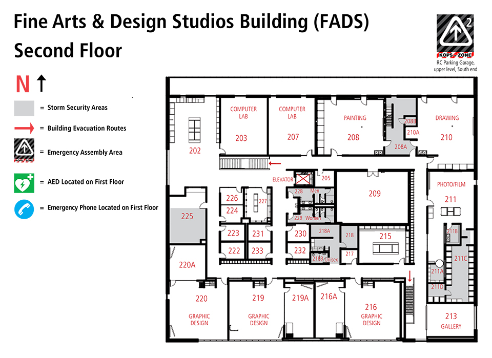 Second floor FADS floor plan