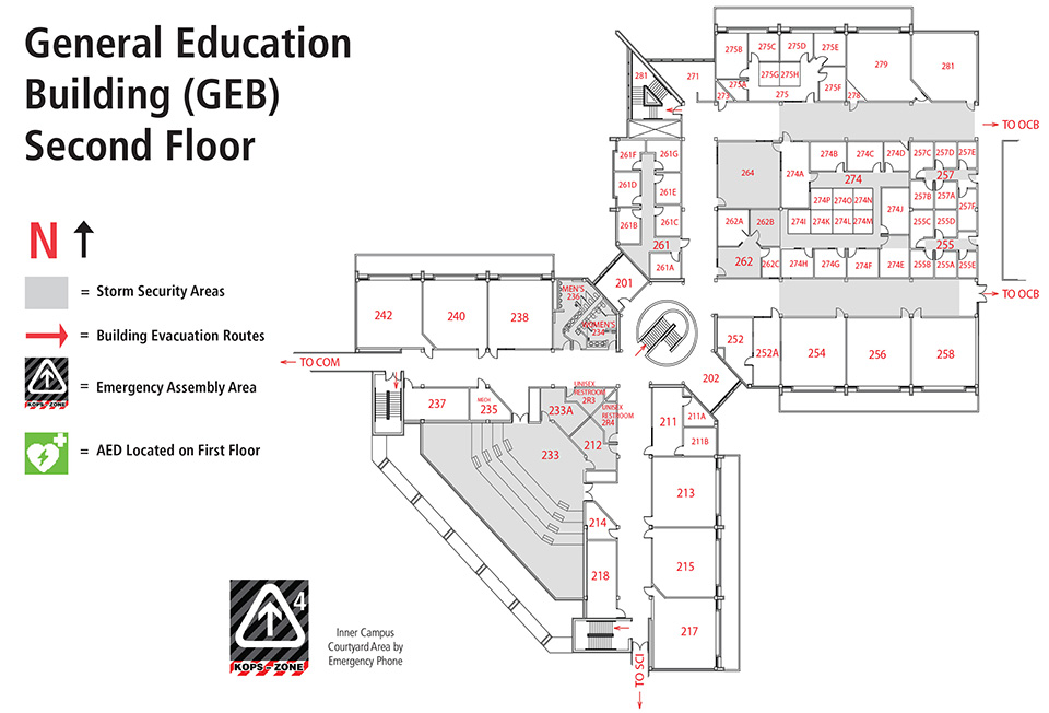 Floor plan GEB 2nd floor