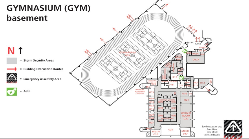 Commons lower level room locations