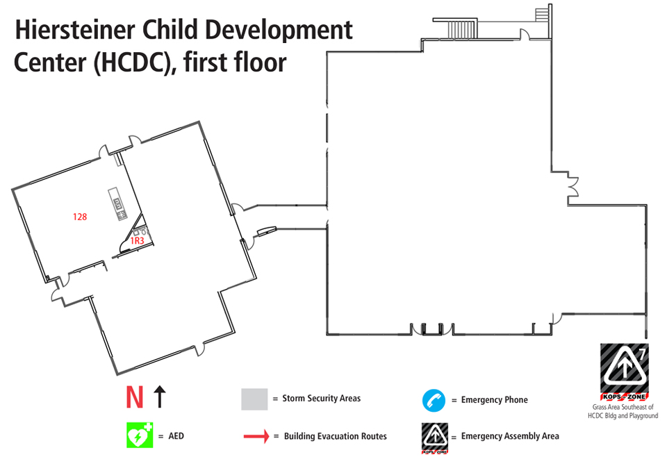 Hiersteiner Child Development Center Building Map (HCDC