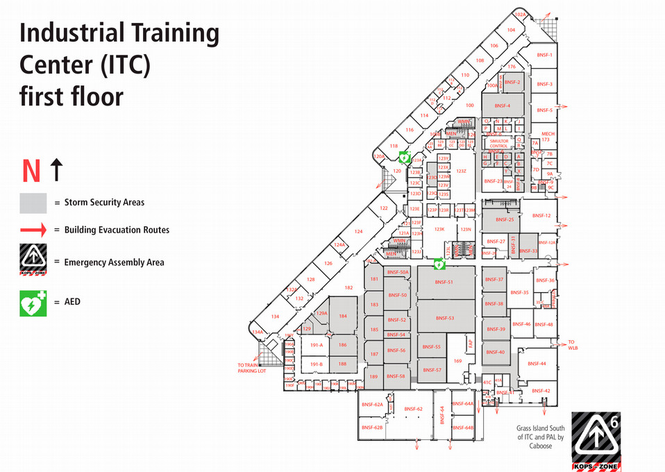 Room locations for ITC