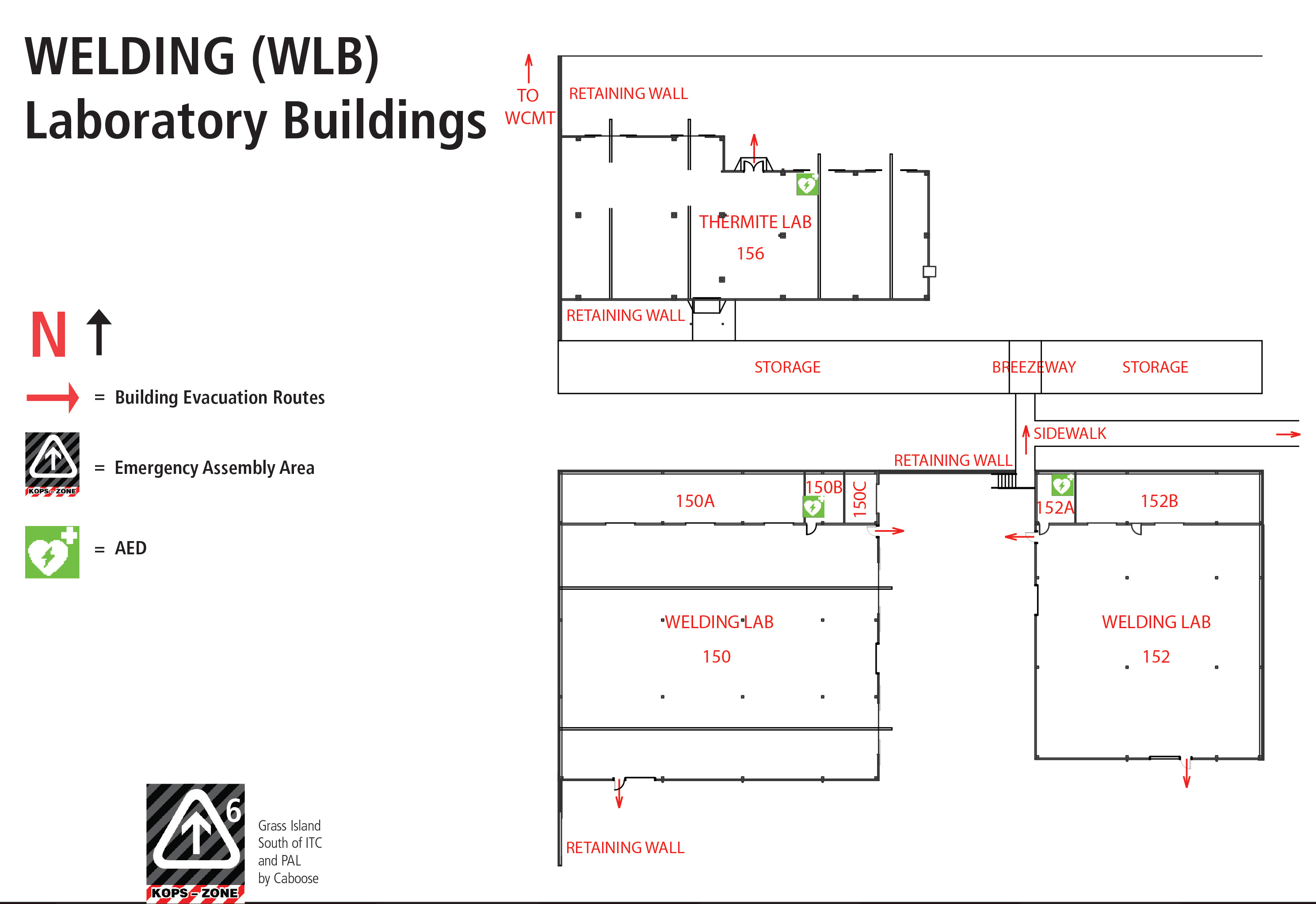 Room locations for WLB