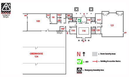 Room locations for HSC