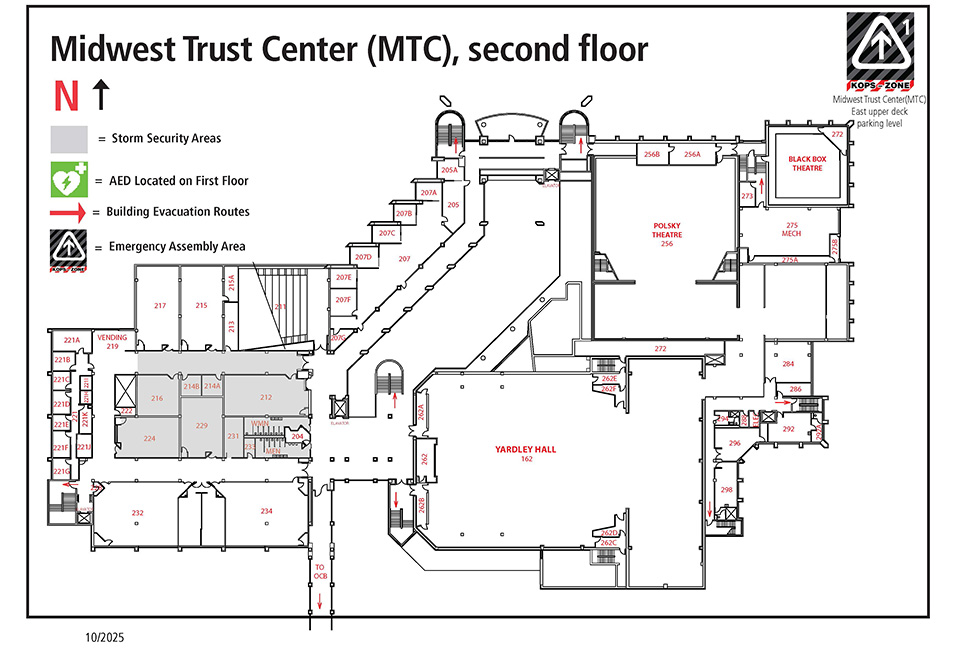 Floor plan Midwest Trust Center second floor