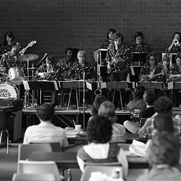 Photo of a JCCC Jazz Band performance.