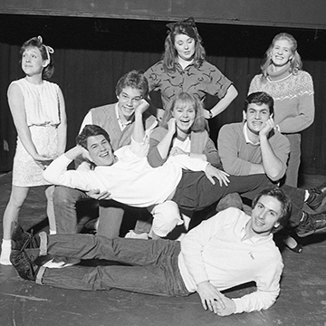 Photo of a group of students lounging at JCCC.