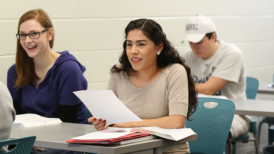 Students in a Business Law class