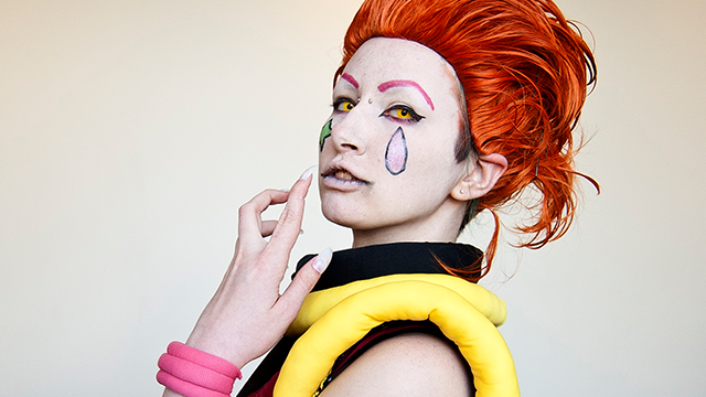 Model wearing anime makeup