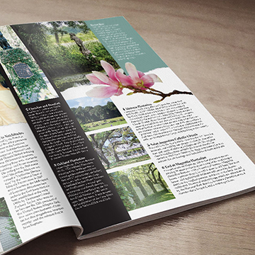 Student project work, magazine article layout