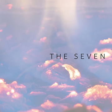 Student project work, photo with text "The Seven"