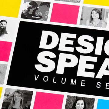Student project work, Design Speak book cover