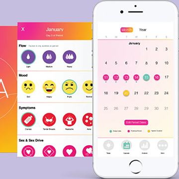 Student project work, Ova mobile app interface