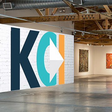 Student project work, KCI logo, ads and maps