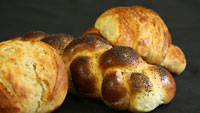 Three loaves of artisan bread
