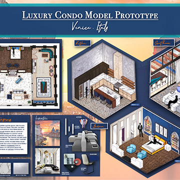 Luxury condo design board contemporary Venice, Italy