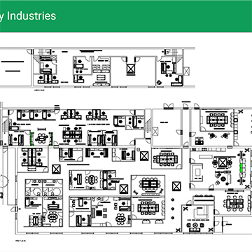 Floor plan for Dorsey Industries