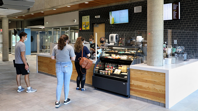 Stacks Cafe in the Billington Library