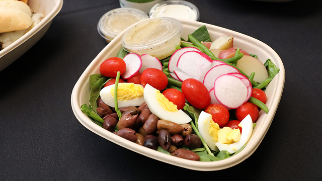 A chef's salad available through CavExperss