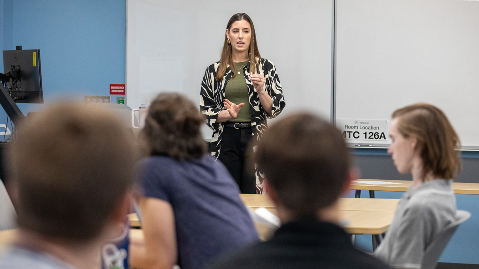 Students in a leadership class