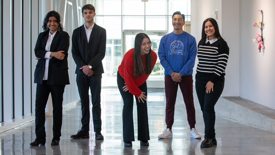 Group photo of the current Student Senate officers