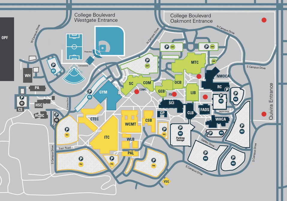 map of campus showing expressive activity areas.