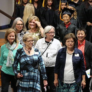 Attendees of GED graduation ceremony.