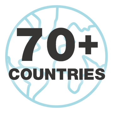 70+ countries