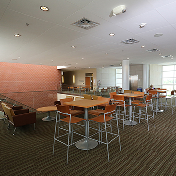 The multi purpose room at OHEC can accommodate large tables for meetings or small tables for casual business lunches.