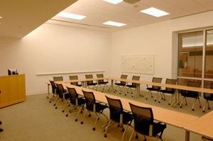 The Tearney Education Center features tables and chairs that can be configured to meet your meeting needs.