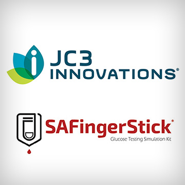 logos for JC3 Innovations and SAFinger