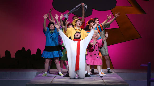 A JCCC student cast performs 'You're a Good Man, Charlie Brown' in Spring 2018.