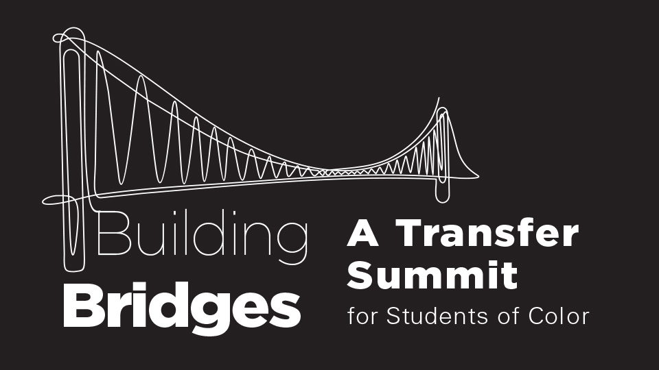 Poster that says Building Bridges a Transfer Summit.