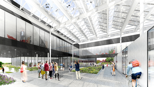 Architect's rendering of the new Career and Technical Education building