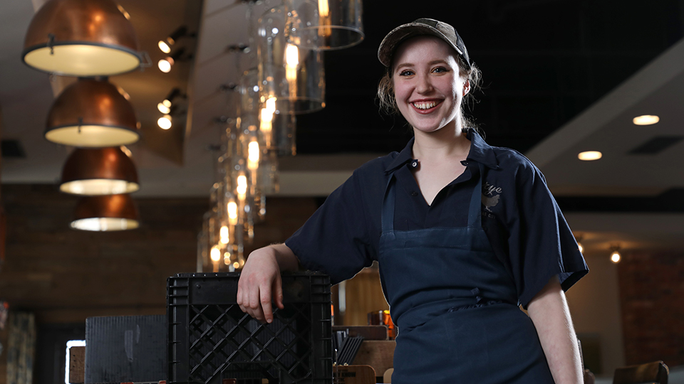 Cecilia Knight stands inside Rye restaurant in Leawood, Kansas.