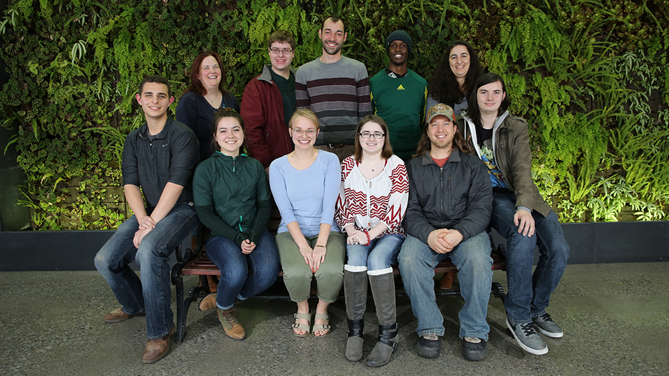 Group photo of members of the Student Sustainability Committee.