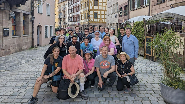 Students and faculty on faculty-led study abroad to historic Germany 