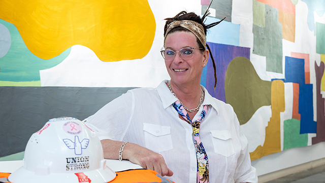 Michelle Adams is a nontraditional student majoring in construction management and fine arts. 