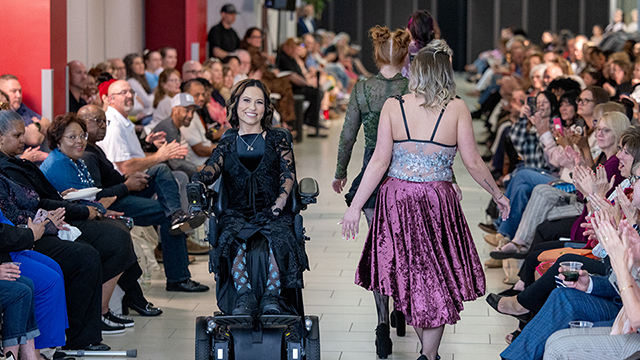 Models wearing Rachel Wisnewski's designs during the fashion show