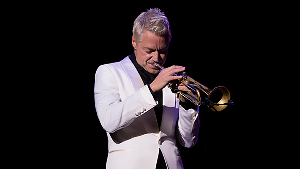 Chris Botti playing the trumpet