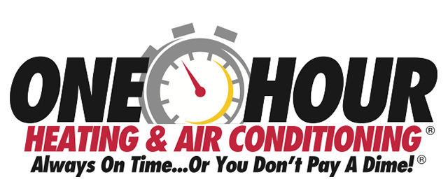One hour heading and air conditioning logo
