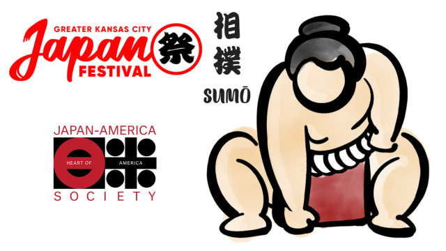 2026 Greater Kansas City Japan Festival and illustration of a sumo wrestler