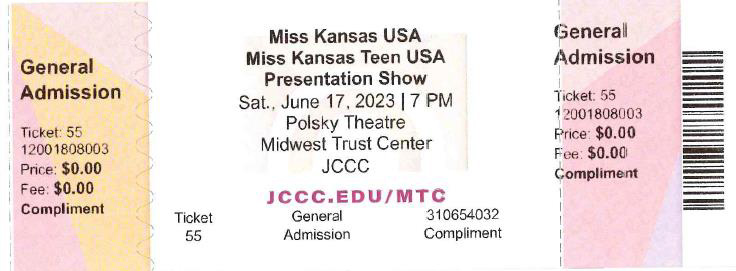 a general admission ticket