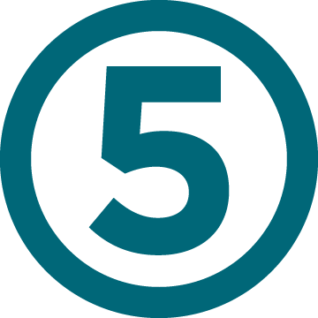 Number 5 in a cirlce