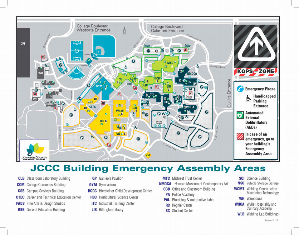 JCCC emergency assembly map